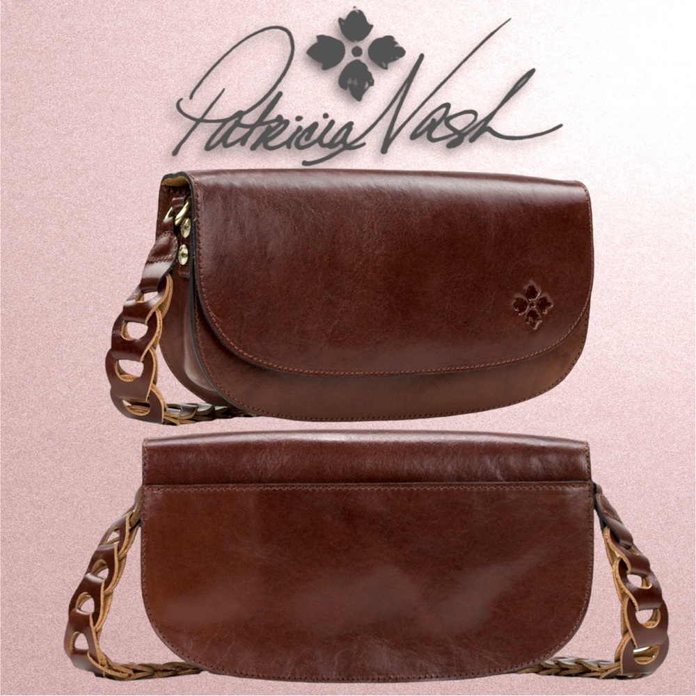 Patricia Nash Chelsey Boho Chain-link Leather Crossbody NWOT + Dust Bag + COA - Picture 5 of 9